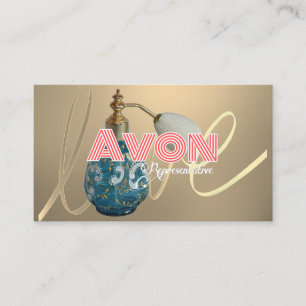 Avon personlig guld visitkort
