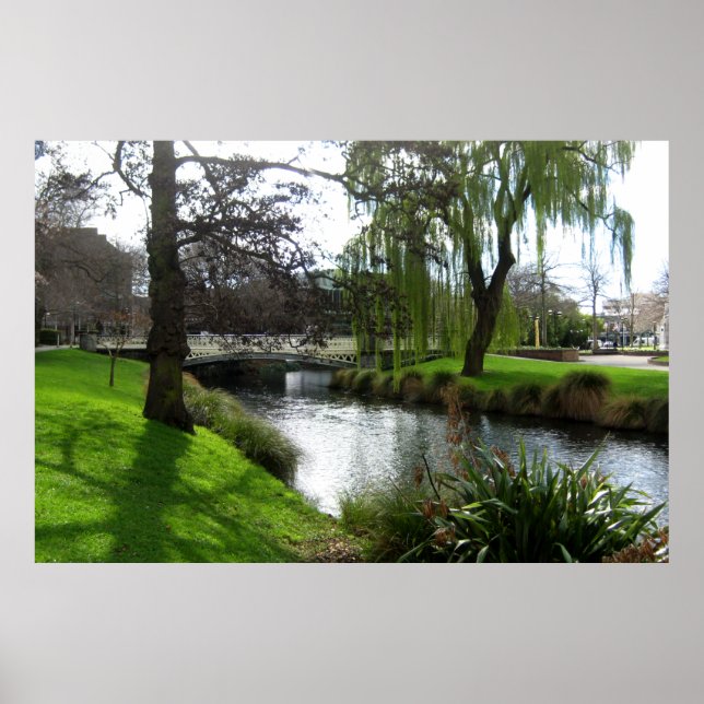 AVON RIVER VIEW ChristChurch NZ Poster (Framsidan)