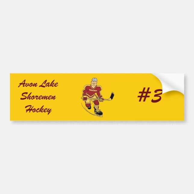 Avon sjöShoremen hockey Shorty Bildekal (Framsidan)