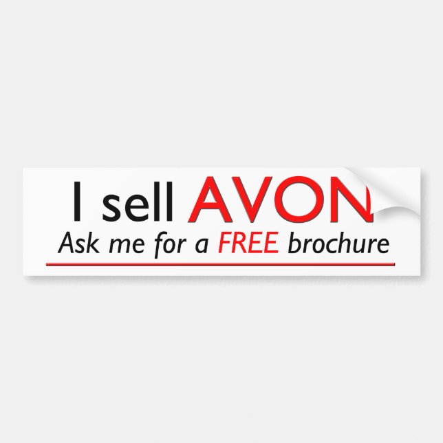 Avon yrkesmässig advertizing bildekal (Framsidan)