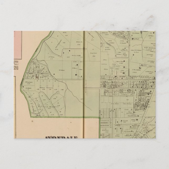 Avondale, Ohio Vykort (Framsida)