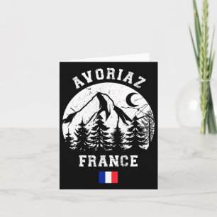 Avoriaz Frankrike Alpernas Ski Resort Alpine Skiin Kort