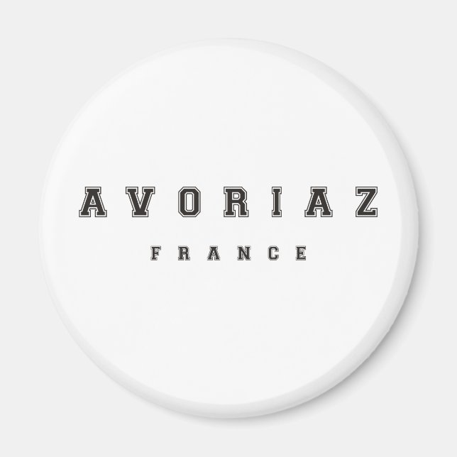 Avoriaz Frankrike Magnet (Framsidan)