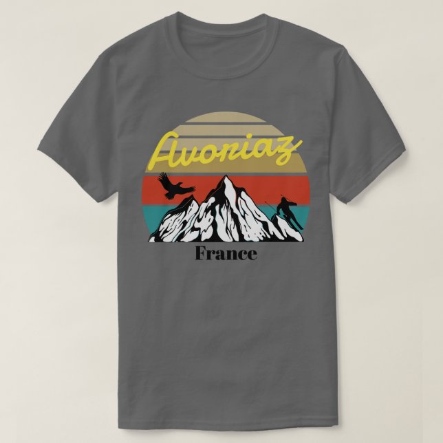Avoriaz ski Frankrike 2 T Shirt (Design framsida)
