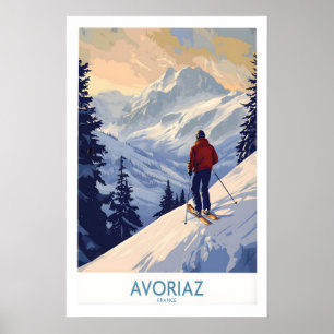 Avoriaz skidposter Frankrike 1 Poster