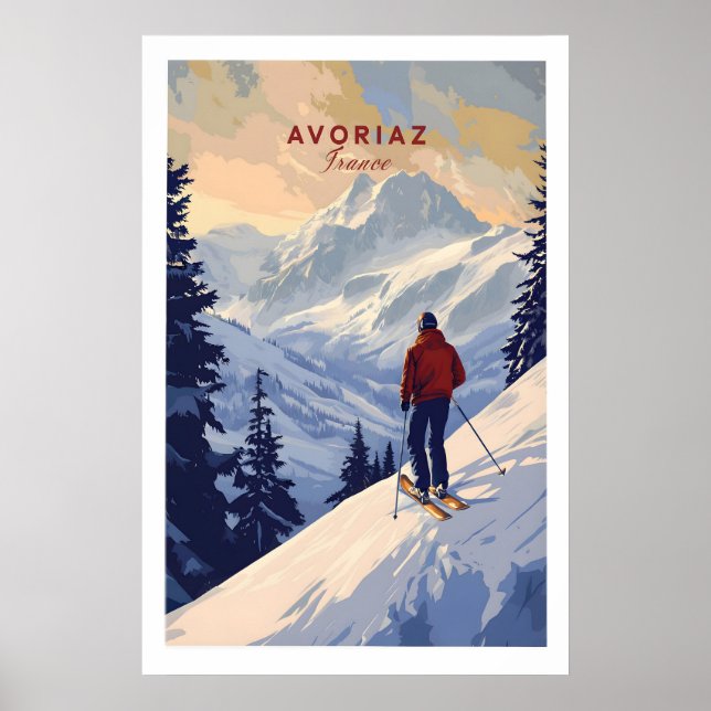 Avoriaz skidrift tryck franska alperna vinter 1 (Framsidan)