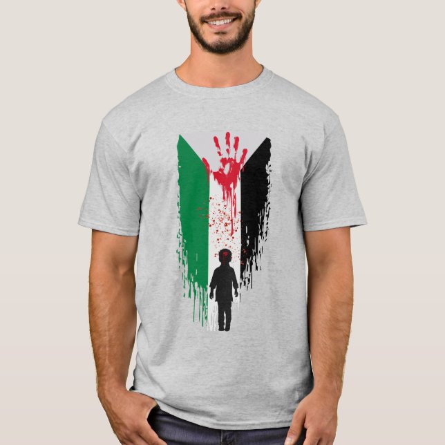 Avrättad barndom – Palestinsk solidaritet T Shirt (Framsida)