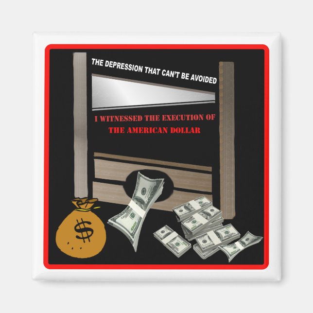 Avrättning av amerikanska dollarmagnet magnet (Framsidan)