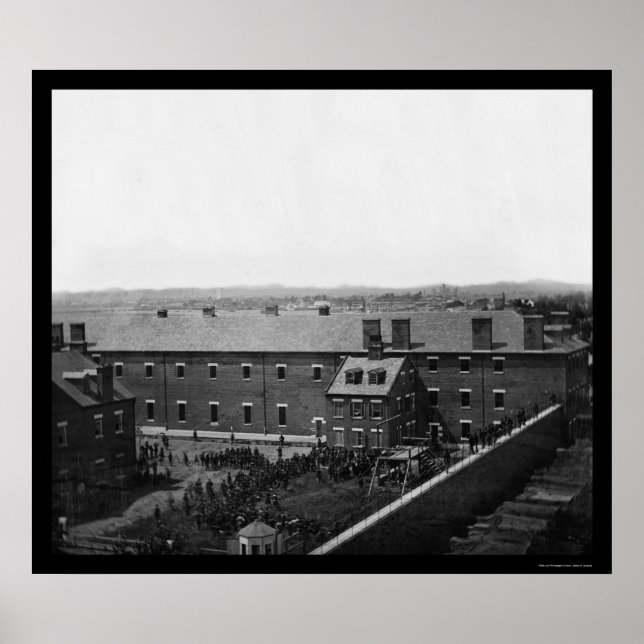 Avrättning av Lincoln Conspirators 1865 Poster (Framsidan)