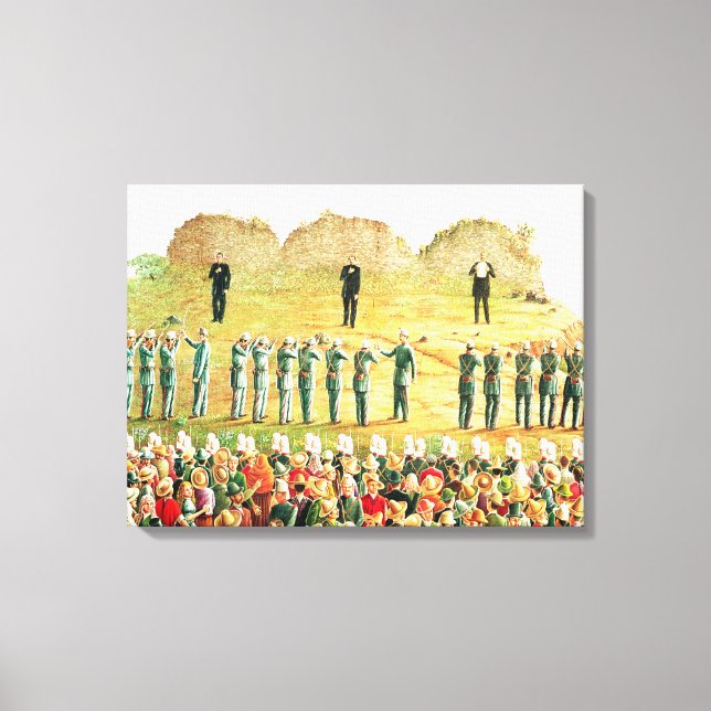 Avrättningen av Maximilian I Canvastryck (Framsida)