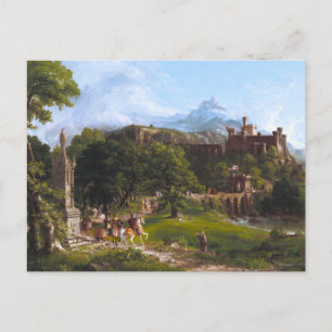 Avresan av Thomas Cole Vykort