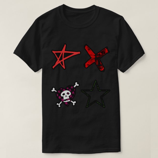 avril lavigne bra design Sticker T Shirt (Design framsida)