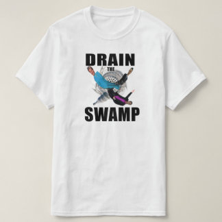 Avrinning den svartvita T-tröja för träskblått Tee Shirt