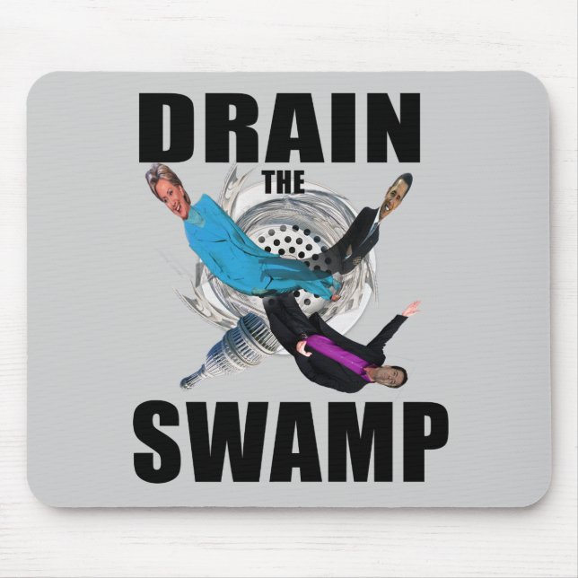 Avrinning svarten Mousepad för träskDonald Trump Musmatta (Framsidan)