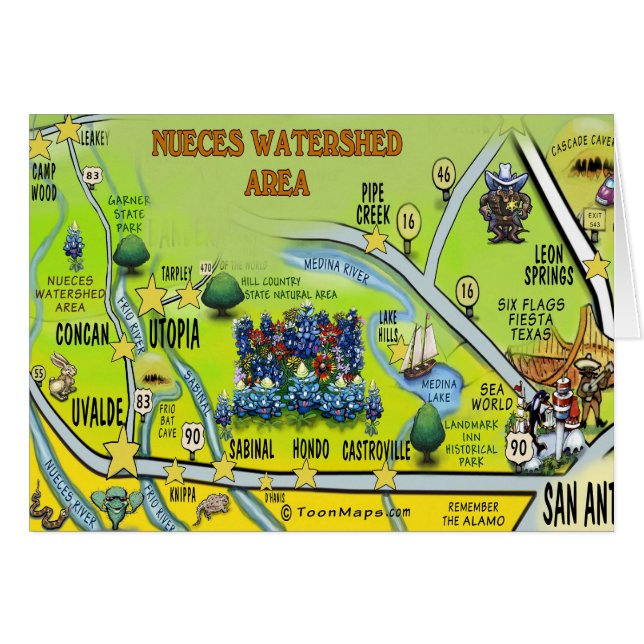 Avrinningsområde för spillvatten hälsningskort (Framsidan Horizontal)