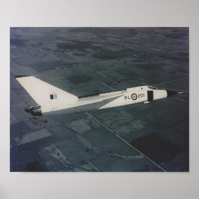 Avro Arrow- RL201 in Flight Poster (Framsidan)