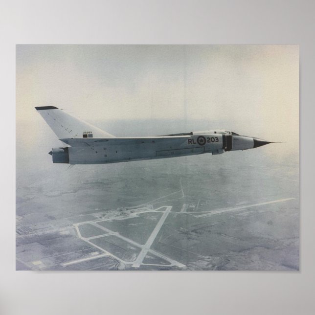 Avro Arrrow- RL203 over Runway Poster (Framsidan)