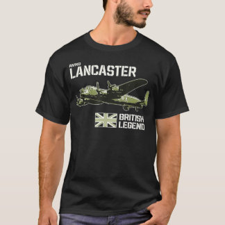 Avro Lancaster Bomber Aircraft RAF Flygplan Britis T Shirt