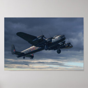 Avro Lancaster-bomber i himlar Poster