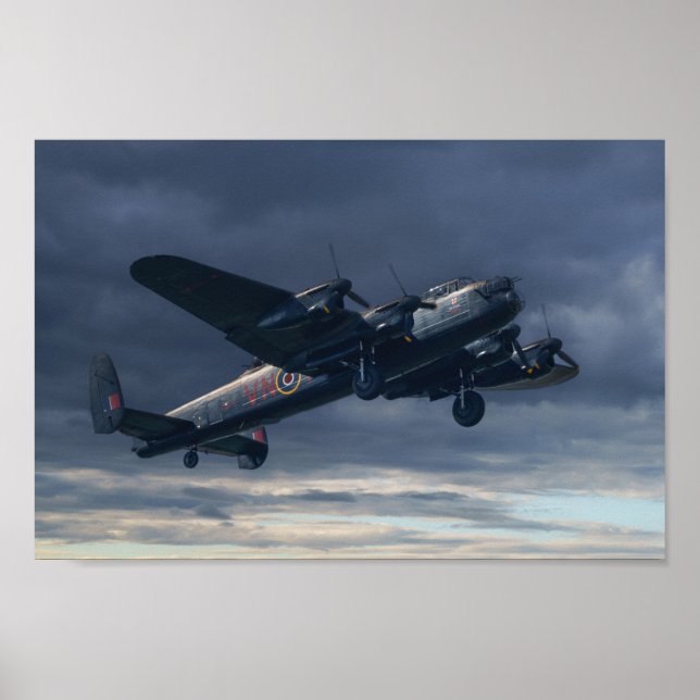 Avro Lancaster-bomber i himlar Poster (Framsidan)