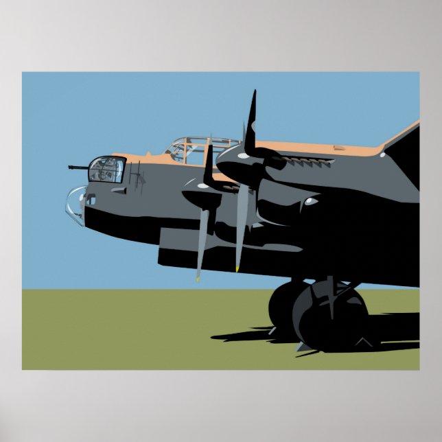 Avro Lancaster Bomber Poster (Framsidan)