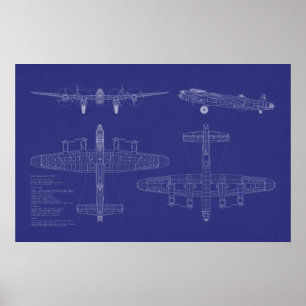 Avro Lancaster bombplan Poster