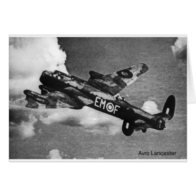 Avro-Lancaster Hälsningskort (Framsidan Horizontal)