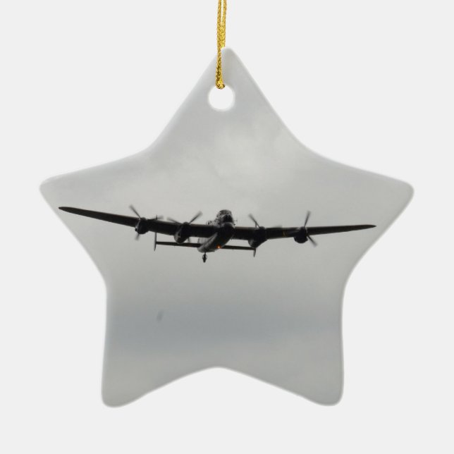 Avro Lancaster Julgransprydnad Keramik (Framsidan)