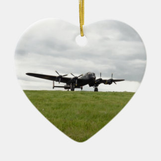 Avro Lancaster Taxiing Julgransprydnad Keramik