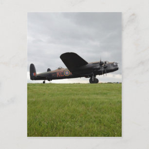 Avro Lancaster vid Fält Vykort