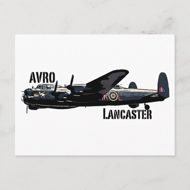 Avro Lancaster Vykort (Framsida)