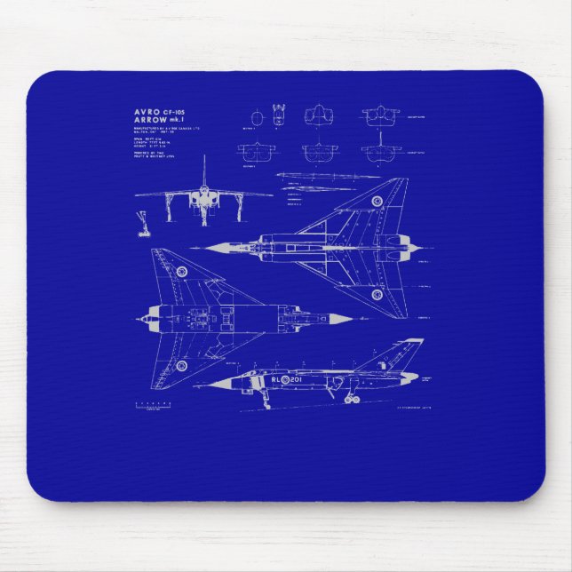 Avro pilritning Mousepad Musmatta (Framsidan)