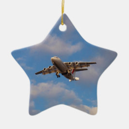 Avro RJ85 Jet Landar Julgransprydnad Keramik