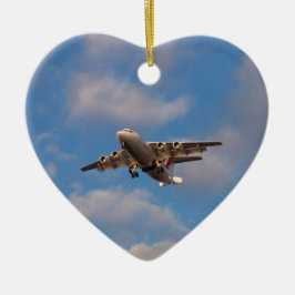 Avro RJ85 Jet Landar Julgransprydnad Keramik
