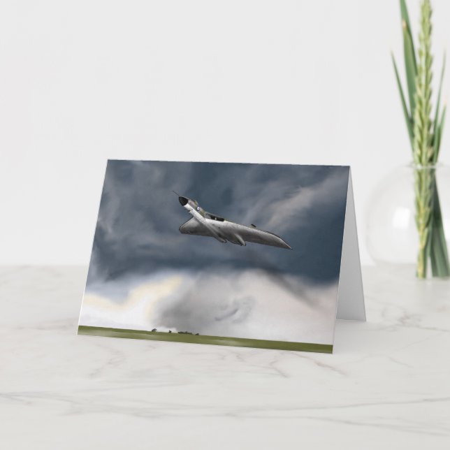 Avro Vulcan Birthday Card Kort (Framsida)