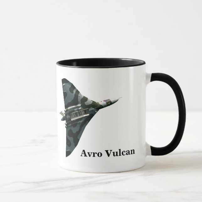 Avro Vulcan Bomber med ditt monogram Mugg (Höger)