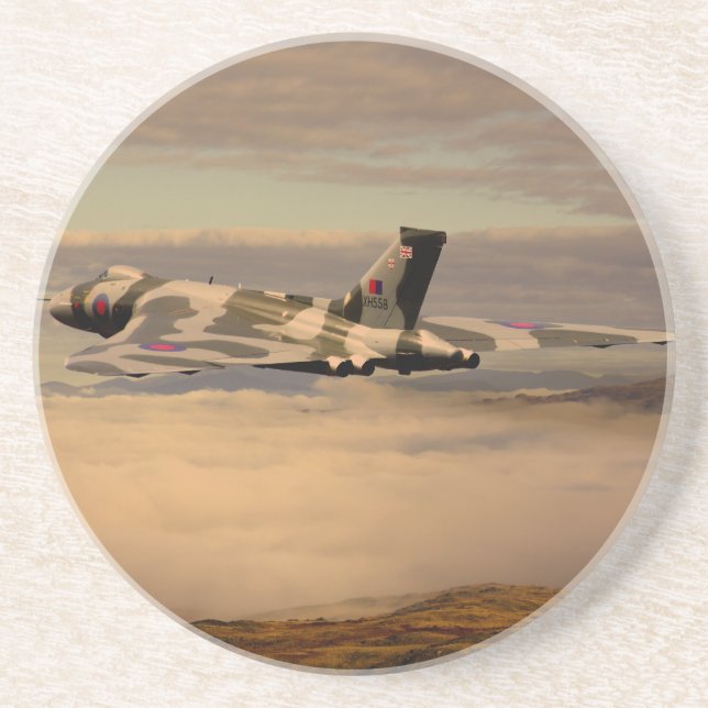 Avro Vulcan bombplan XH558 Underlägg (Framsidan)