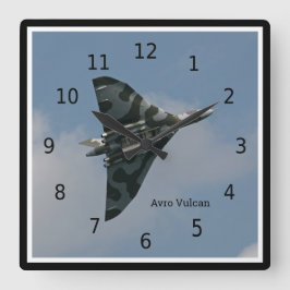 Avro Vulcan Delta Vinge Bomber, personaliserbart Fyrkantig Klocka