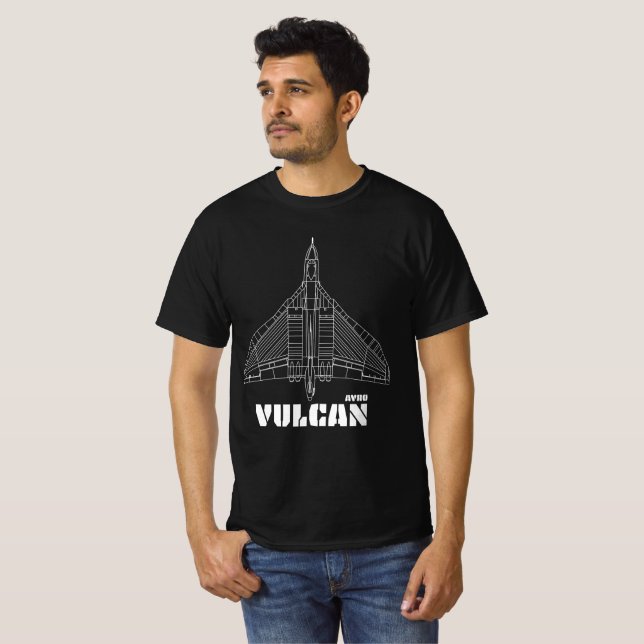 Avro Vulcan T Shirt (Hel framsida)