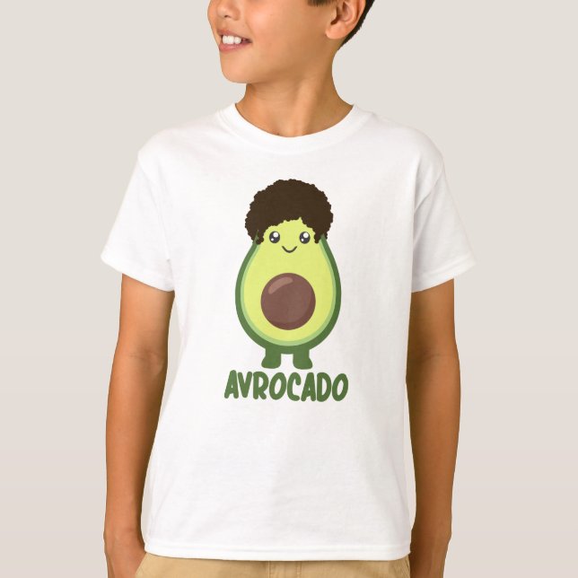 Avrocado Avocado Ord Game Funny Food Grönt T Shirt (Framsida)