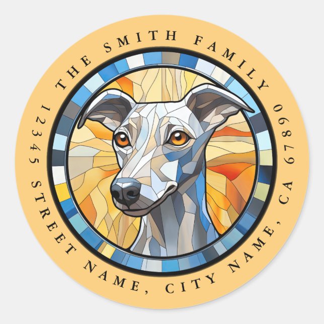 Avrunda stavmärken runt klistermärke (Framsida)