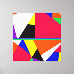 Avryl Fleur s färgstarka Abstrakt Geometric Canvastryck