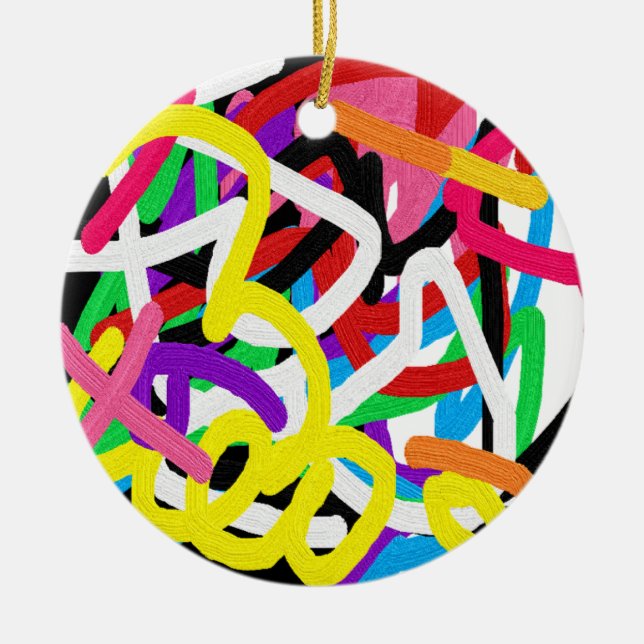 Avryl Fleur's Colorful Graffiti Doodle Ornament (Framsidan)
