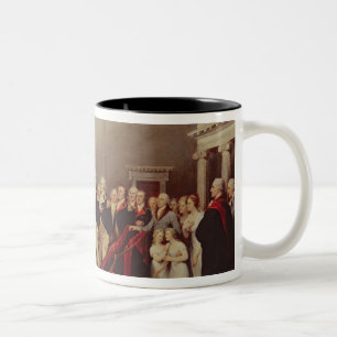 Avsägelsen av George Washington Två-Tonad Mugg