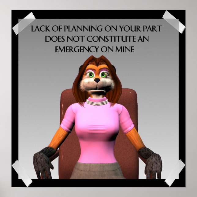 Avsaknad av Poster planering (Framsidan)