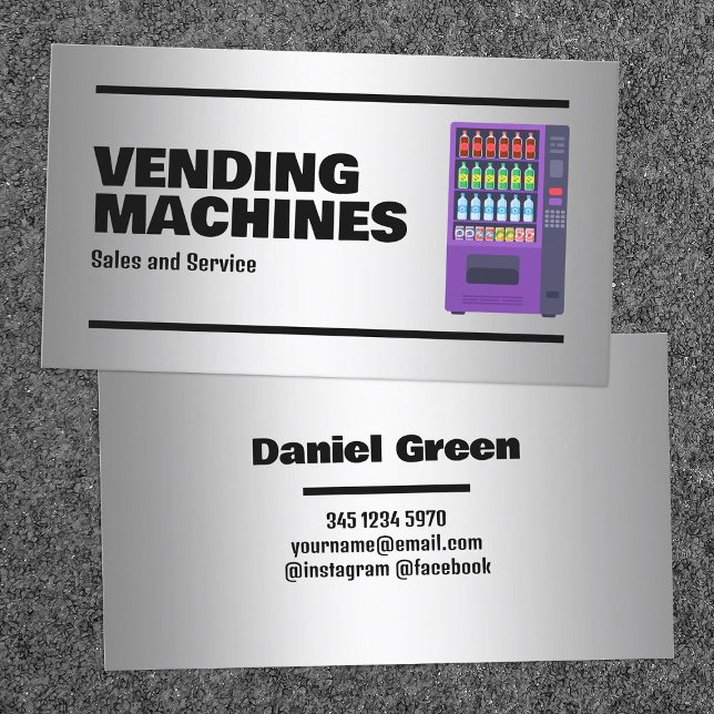 Avsändande Maskiner Visitkort (Vending Machines Business Cards)