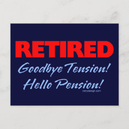 Avsedd Adjö-spänning (mörk blått) Vykort