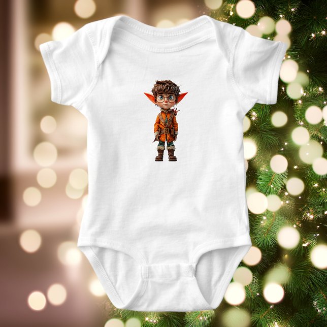 Avsikt Pojke Jul Tomte Baby Bodysuit T Shirt (Skapare uppladdad)