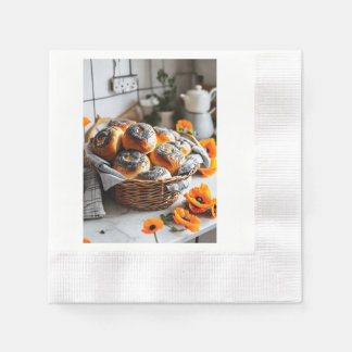 "Avsiktligt fransk vallmofröroll i Basket Pappersservett