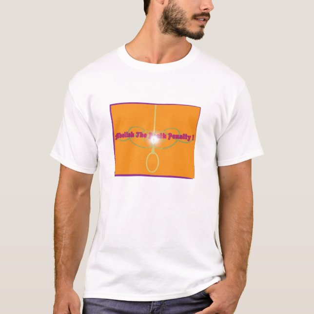 Avskaffa dödsstraff! t-shirt (Framsida)